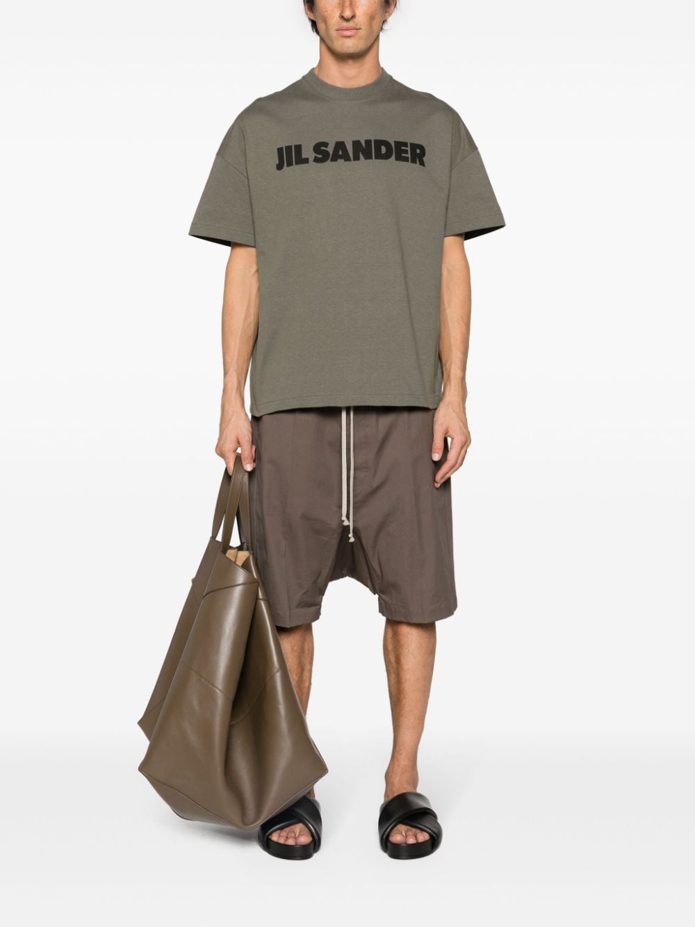 Jil Sander T Shirts And Polos   Kaki