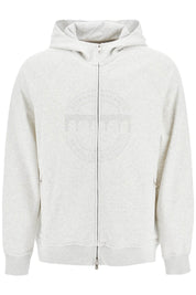 Brunello Cucinelli Cotton Techno Hoodie With Hood.   Grey