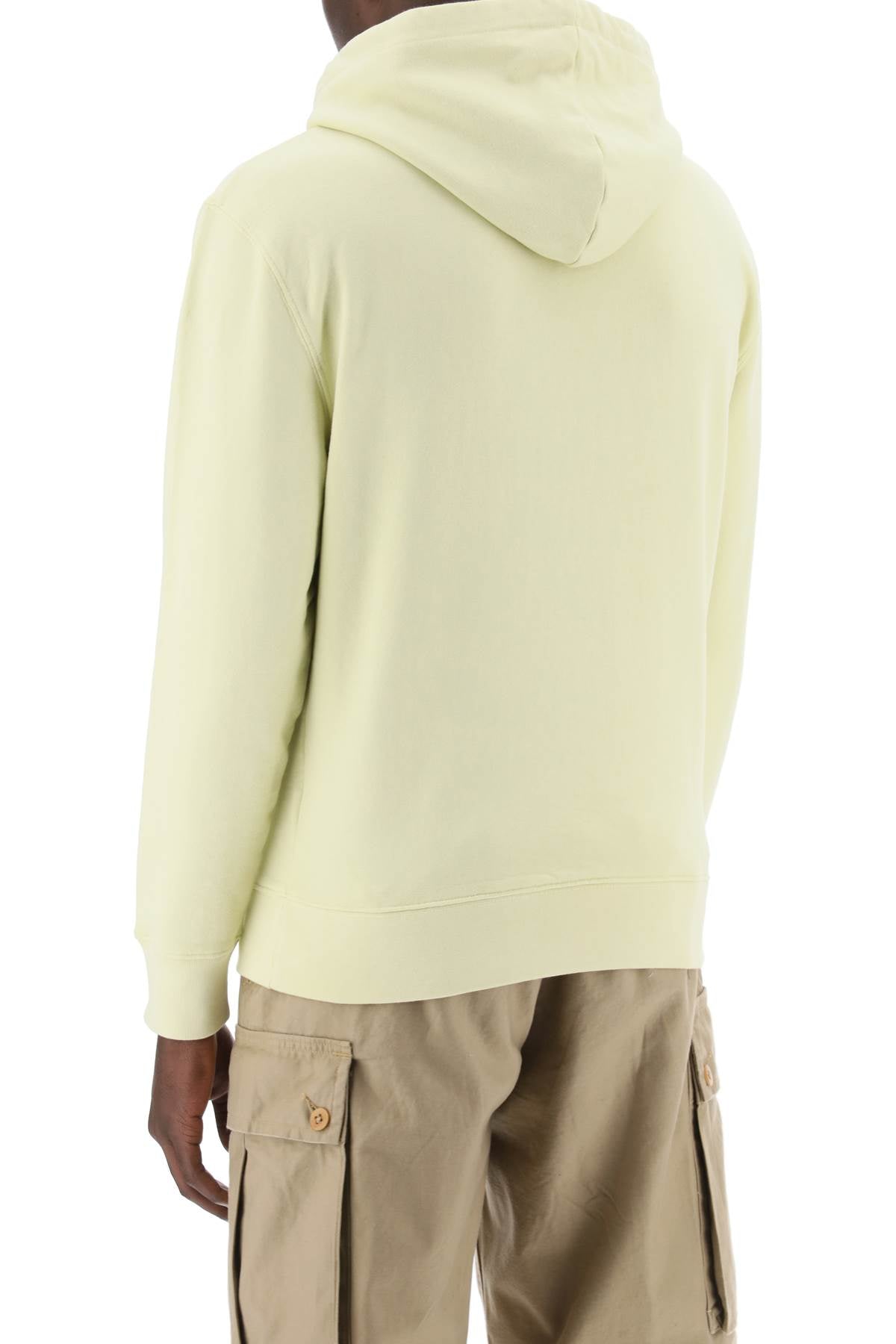 Maison Kitsune Fox Head Hooded Sweatshirt   Yellow