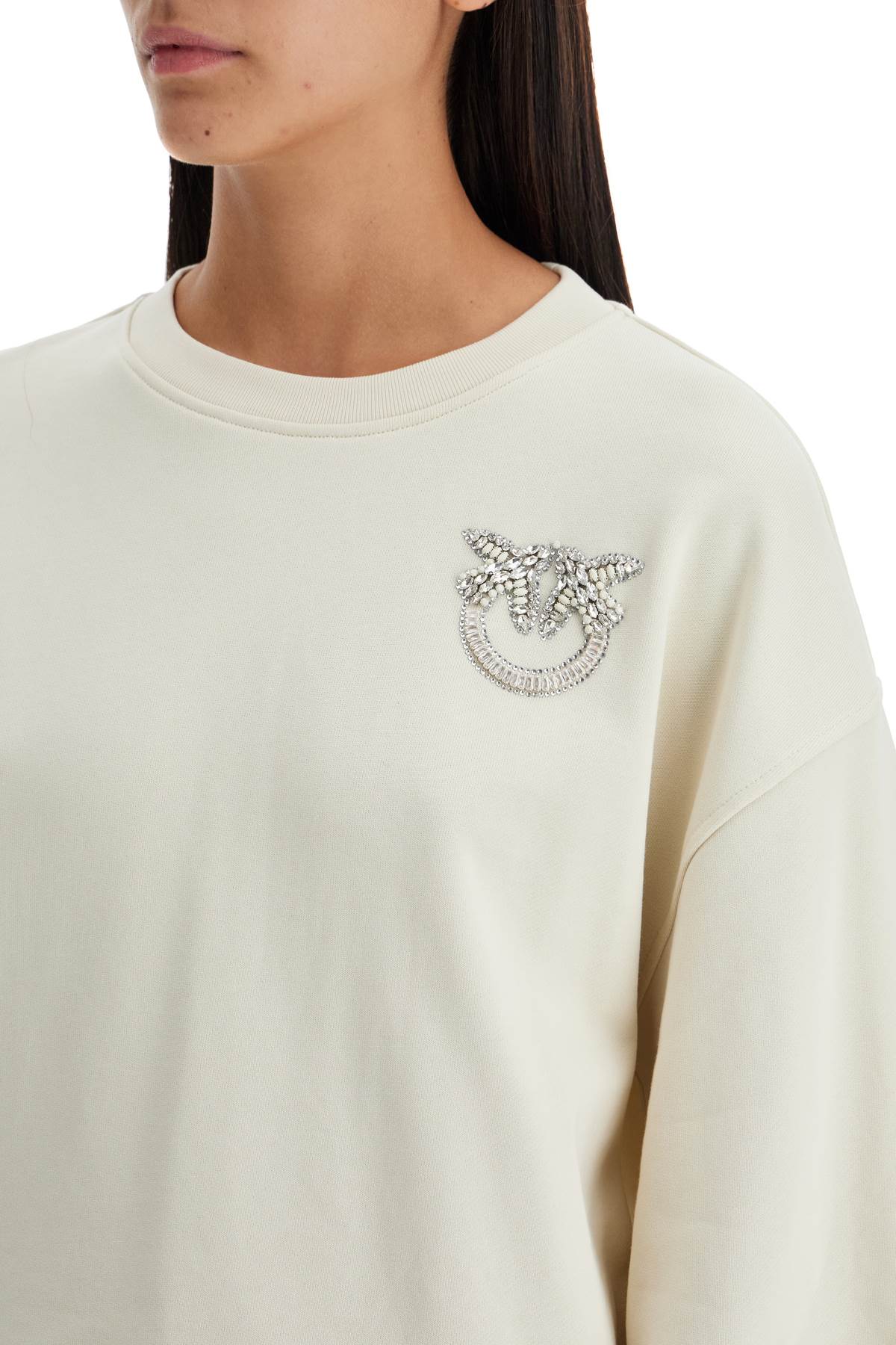 Pinko "ceresole Embroidered Sweatshirt   White