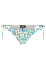 Versace Allover Bikini Bottom   Light Blue