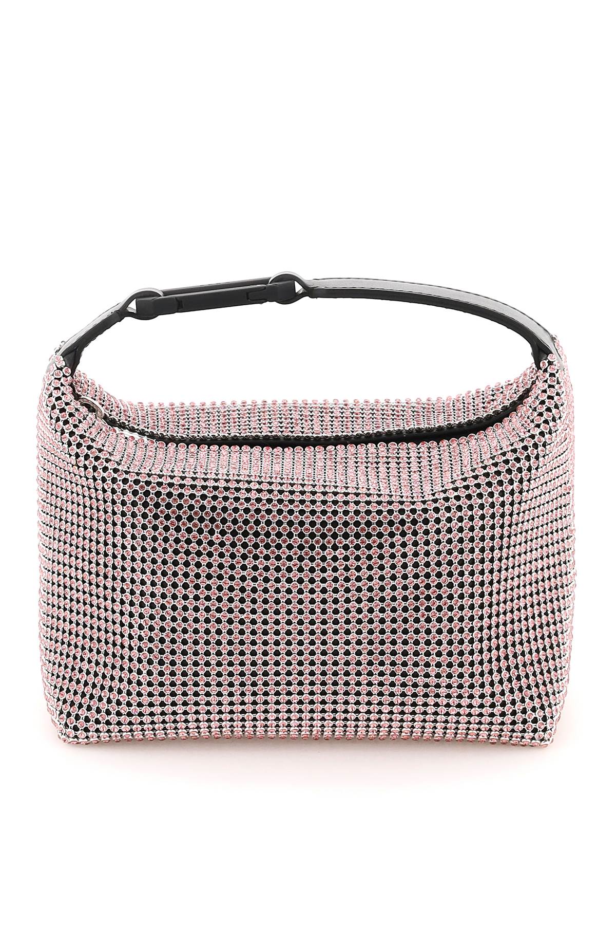 Eera Crystal Mesh Moonbag   Pink