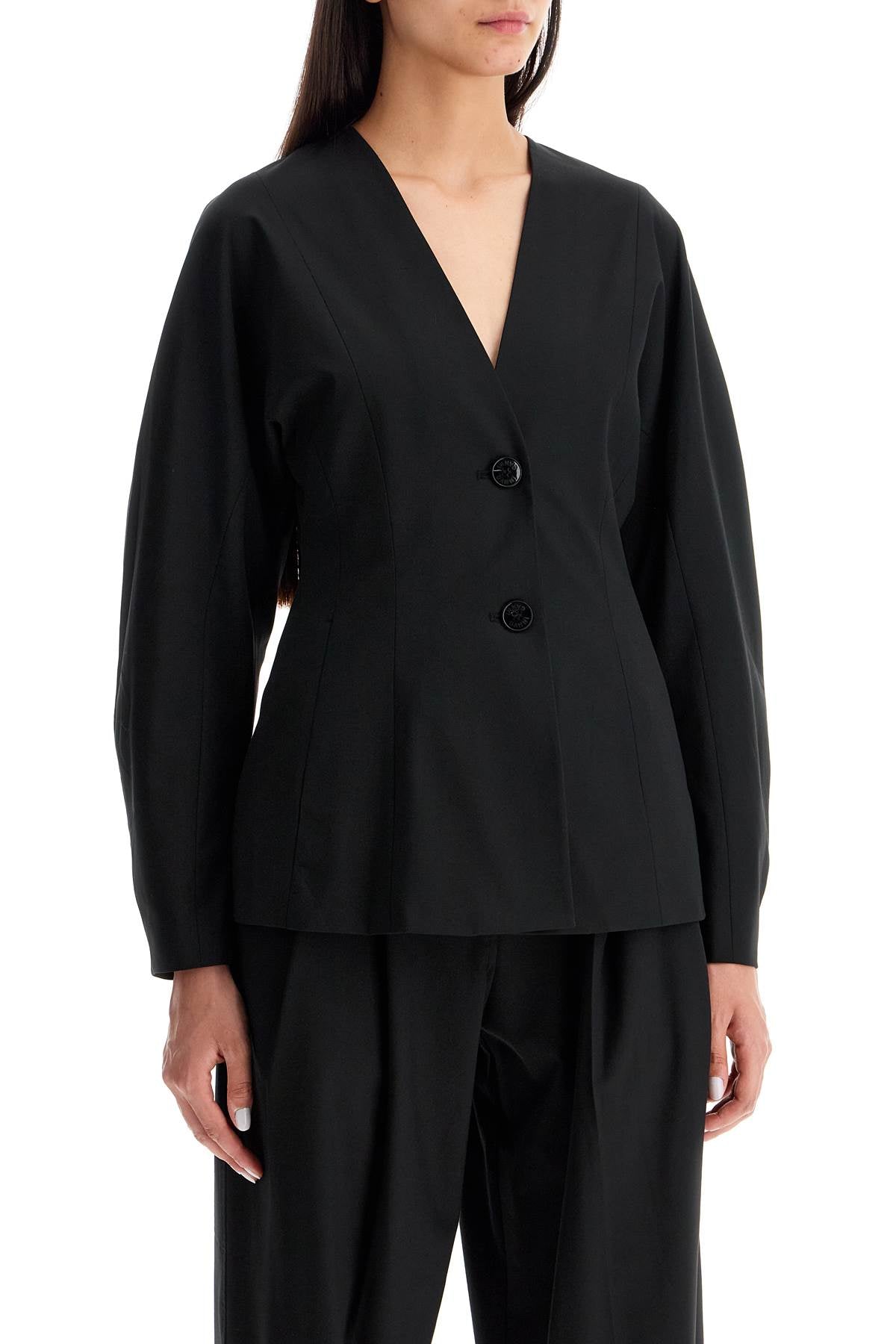 Ganni Lightweight Fitted Jacket   Black