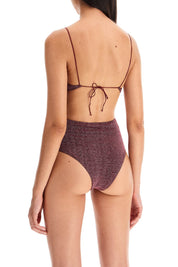 Oséree High Waisted Lumière Bikini Set   Purple