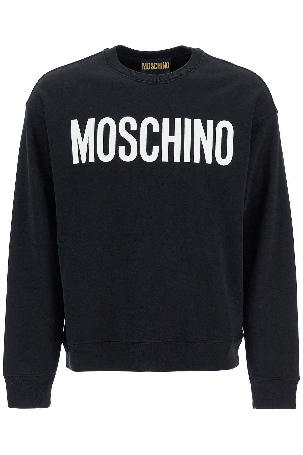 Moschino Logo Crewneck Sweatshirt   Black