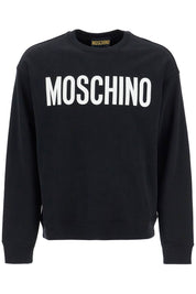 Moschino Logo Crewneck Sweatshirt   Black