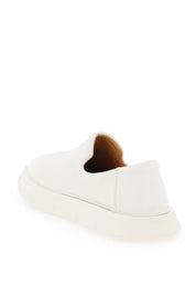 Marsell 'Intagliata' Grained Leather Slip On Shoes   White