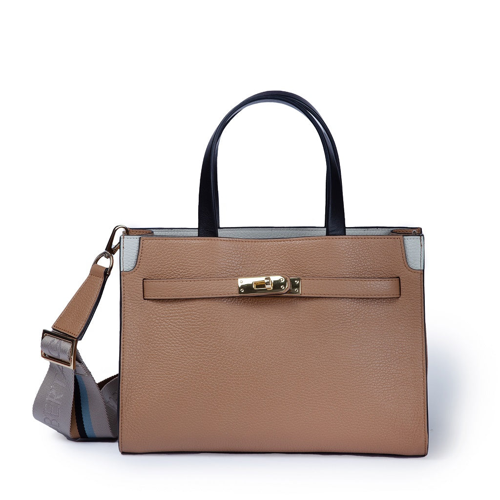 Frida Bicolor Elegance Top Handle Bag