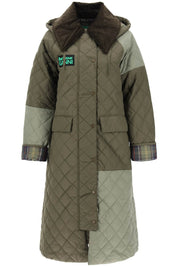 Barbour X Ganni Trench Trapuntato Burghley   Green