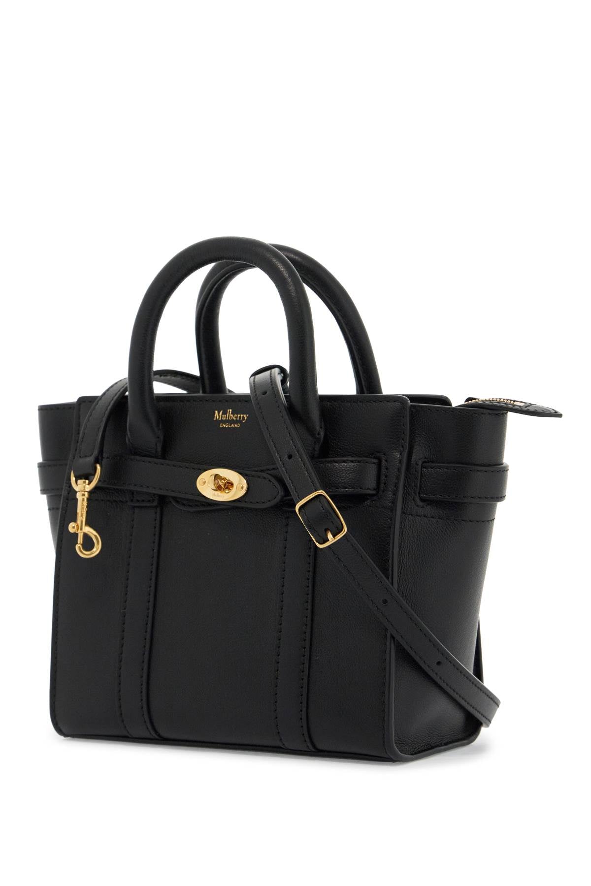 Mulberry Mini Micro Zipped Bayswater   Black