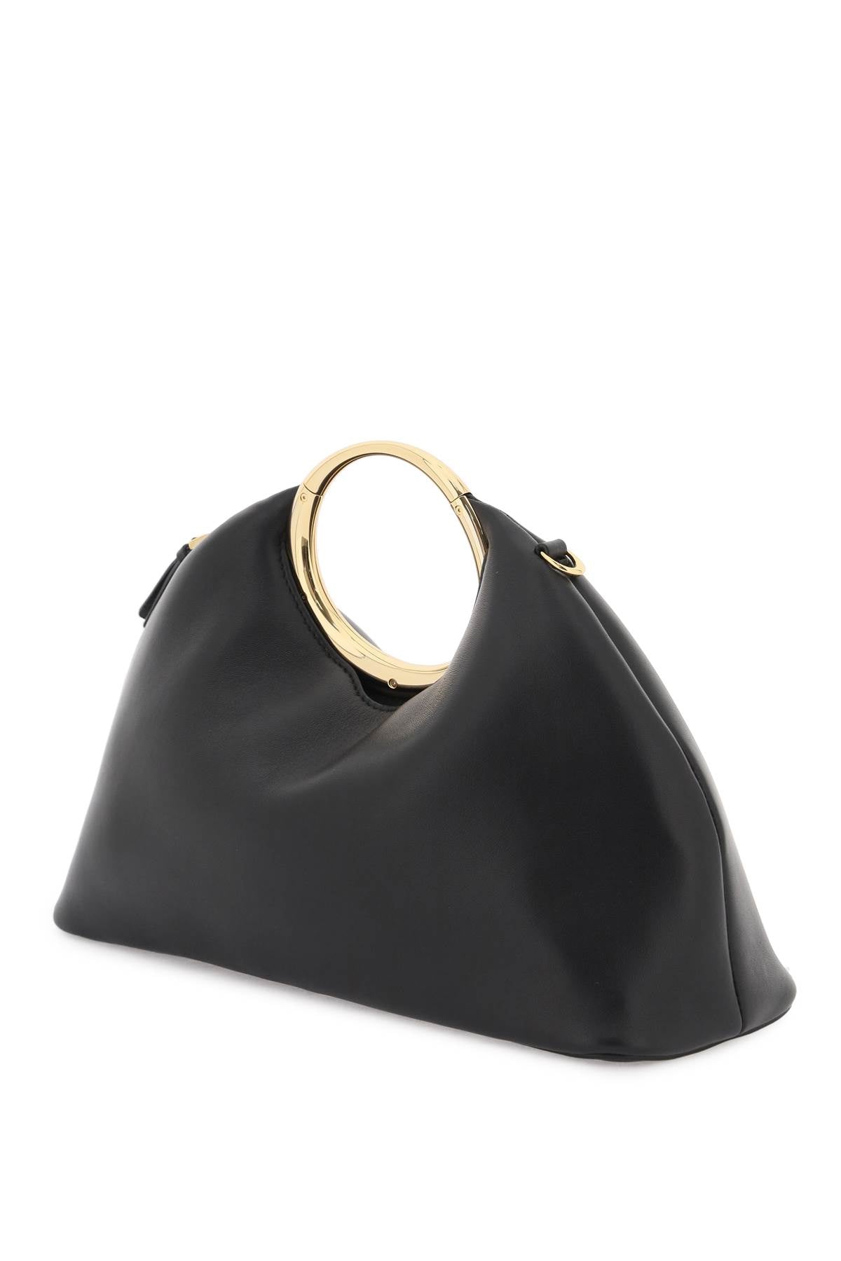 Jacquemus Replace With Double Quotele Calino Handbag Pur   Black