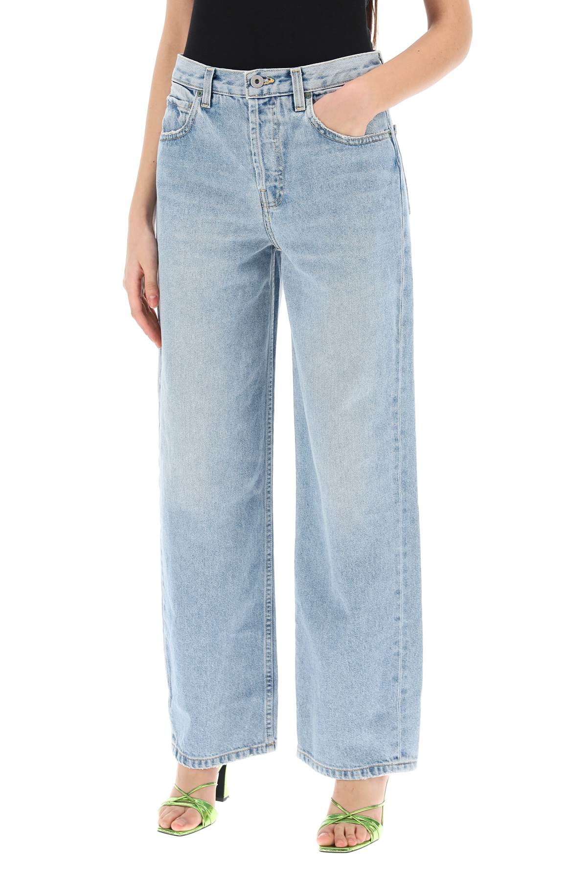 Interior Remy Wide Leg Jeans   Light Blue