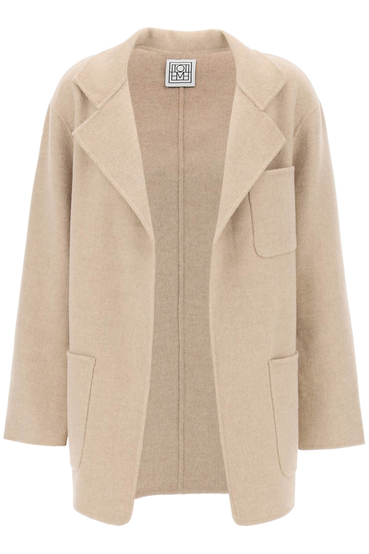 Toteme Double Faced Wool Jacket   Beige