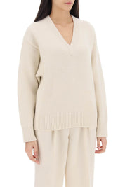 Toteme Wool And Cashmere Sweater   White