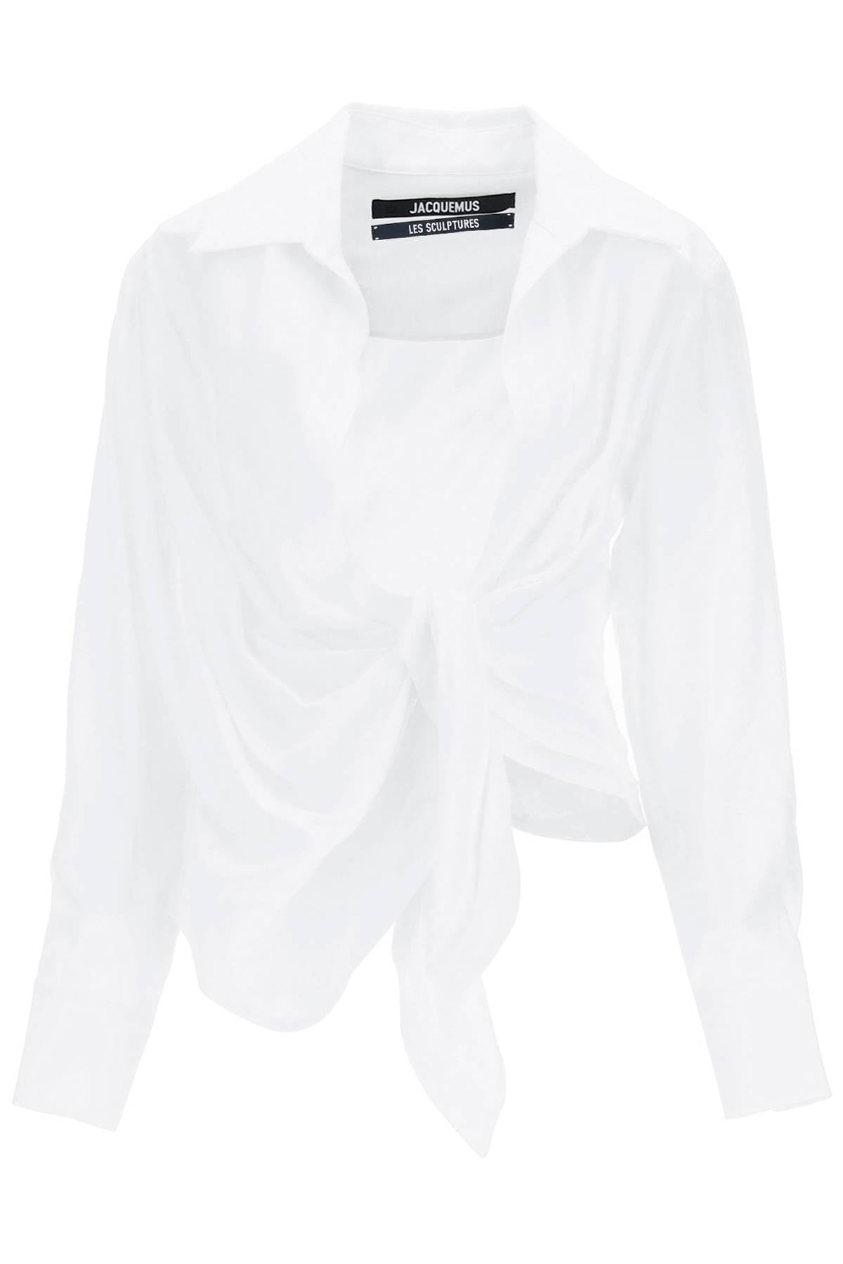 Jacquemus 'La Chemise Bahia' Draped Blouse   White