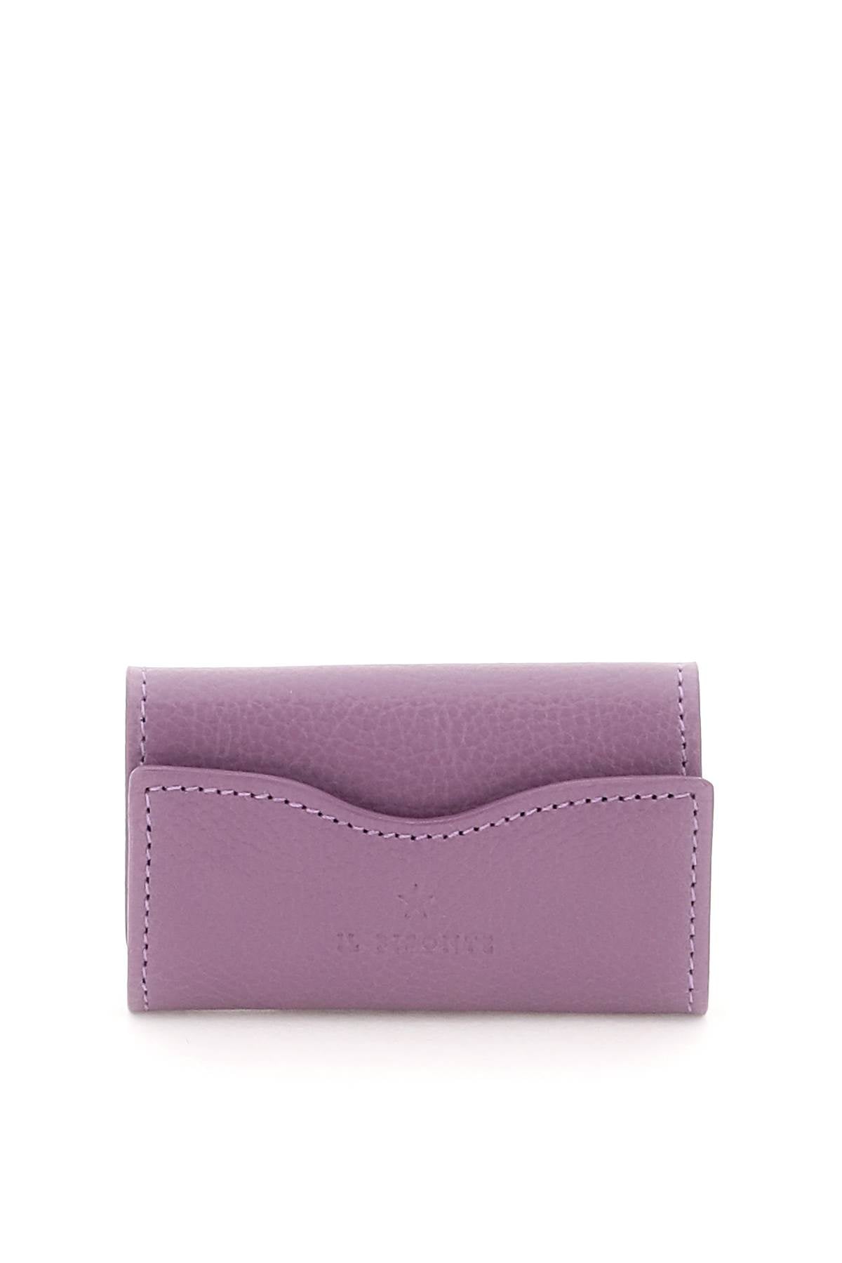 Il Bisonte Leather Key Holder   Purple