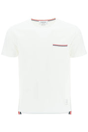 Thom Browne T Shirt With Chest Pocket   White