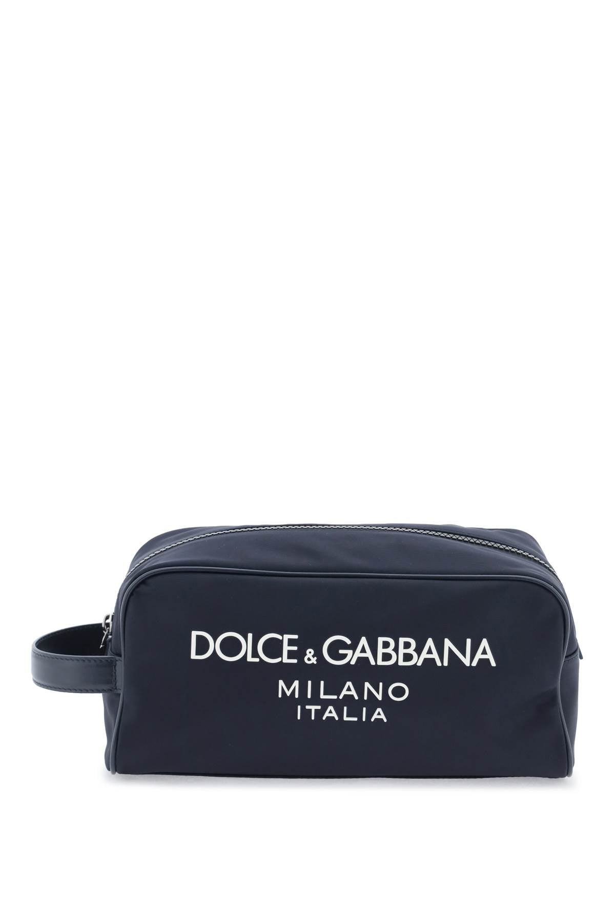 Dolce & Gabbana Rubberized Logo Beauty Case   Blue