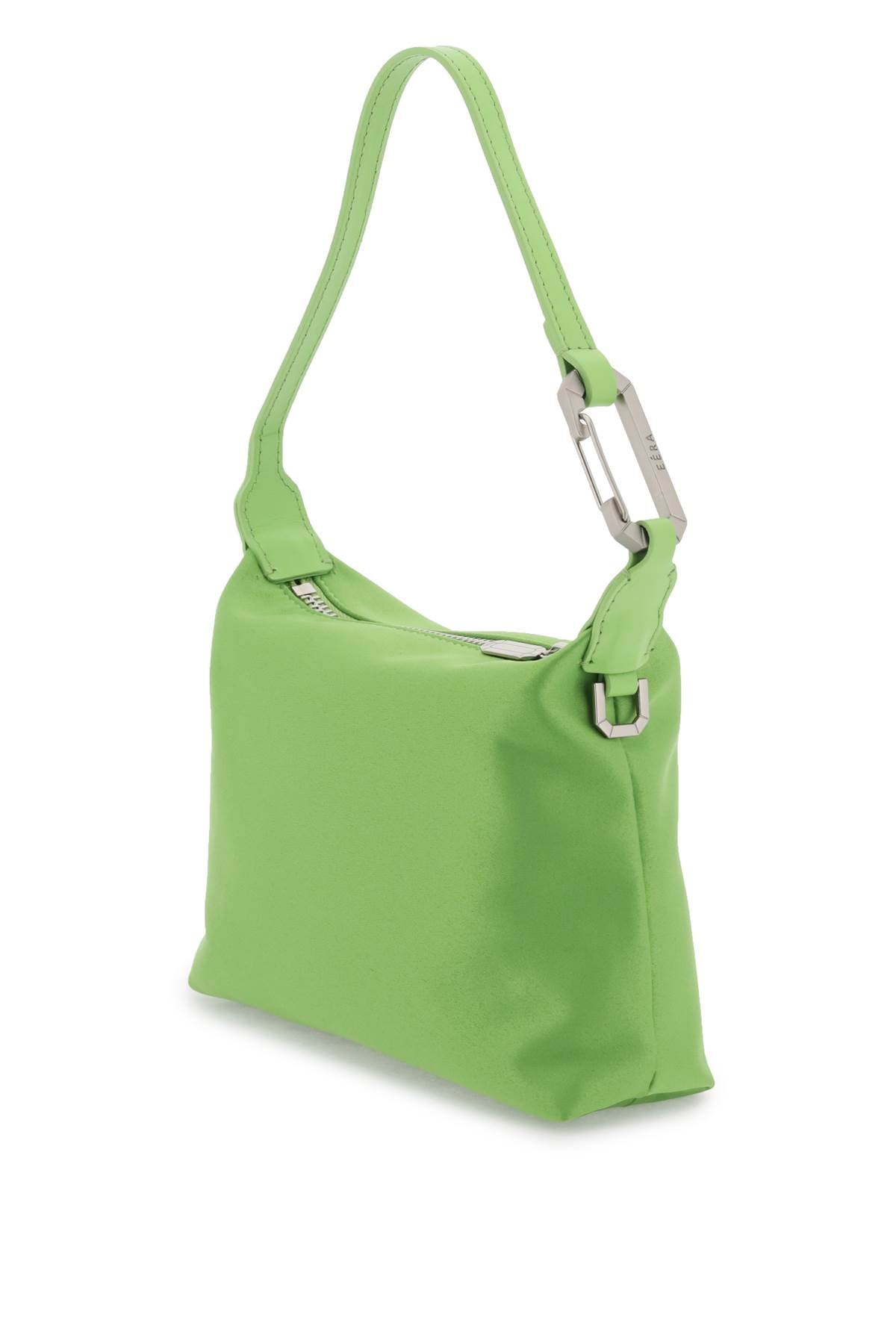 Eera Satin Mini Moon Bag   Green