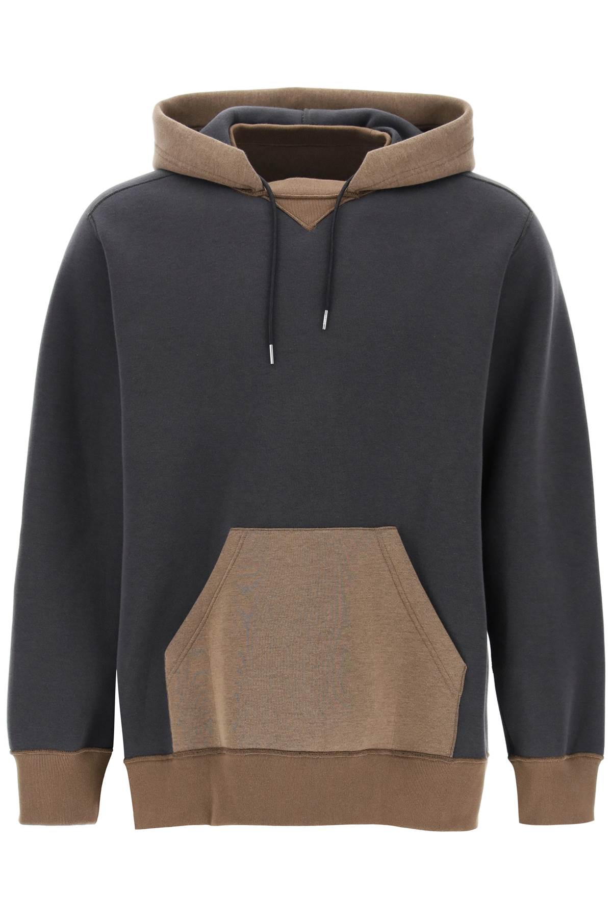 Sacai Hooded Sweatshirt With Reverse   Grey