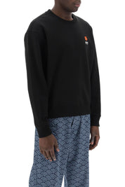 Kenzo Sweatshirt With Bokè Flower Patch   Black