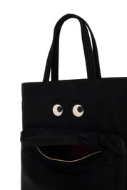 Anya Hindmarch Eyes Tote Bag   Black