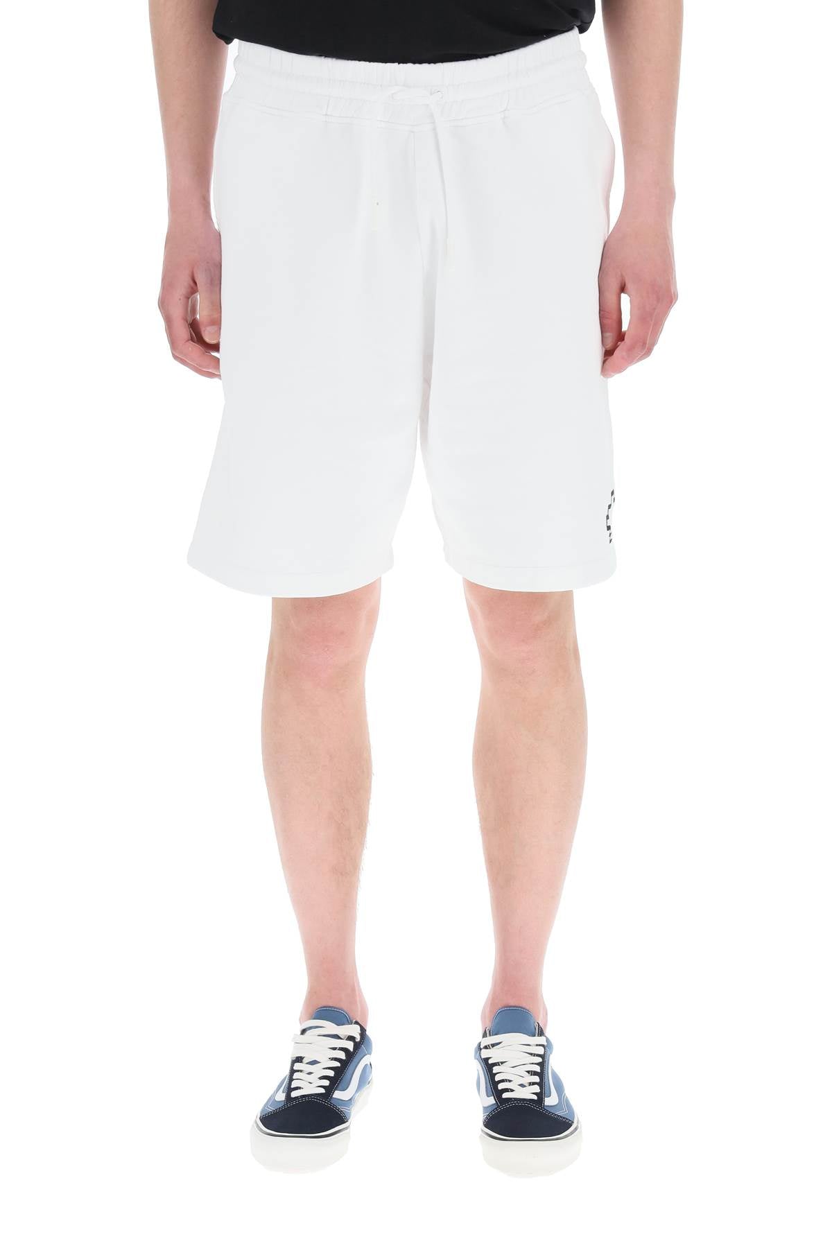 Marcelo Burlon Tempera Sweatshorts   White