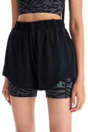 Ganni Sporty Mesh Shorts For Active   Black