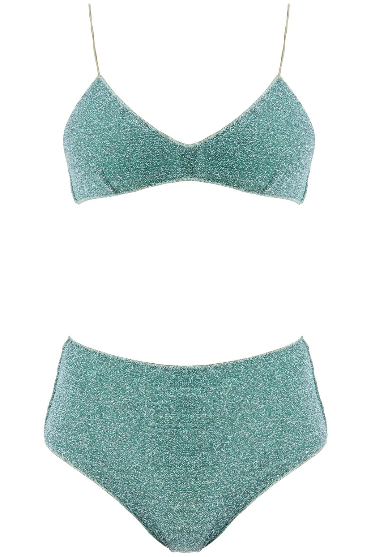 Oséree High Waisted Lumière Bikini Set   Green