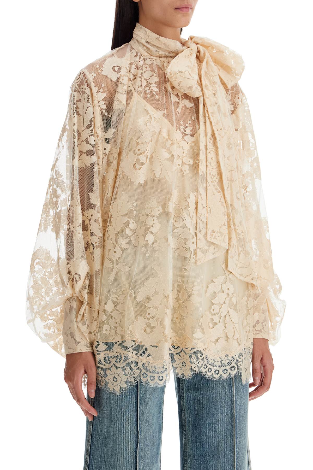 Zimmermann of lace blouse with floral pattern