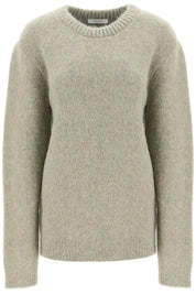 Lemaire Sweater In Melange Effect Brushed Yarn   Green