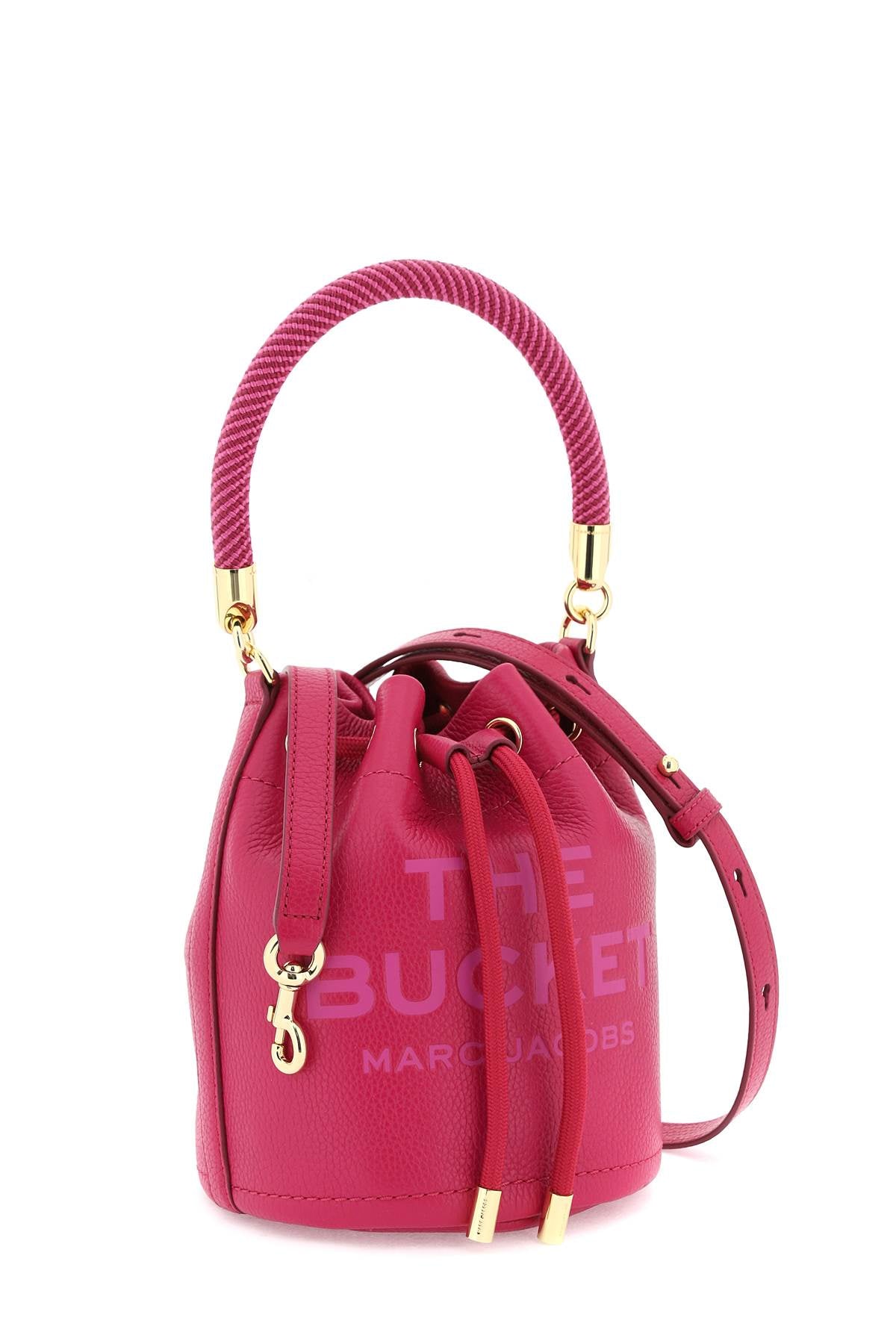 Marc Jacobs The Leather Bucket Bag   Fuchsia