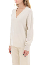 Guest In Residence The V Cashmere Sweater   White