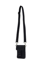 Valentino Garavani Black Iconographe Mini Crossbody Bag   Blue