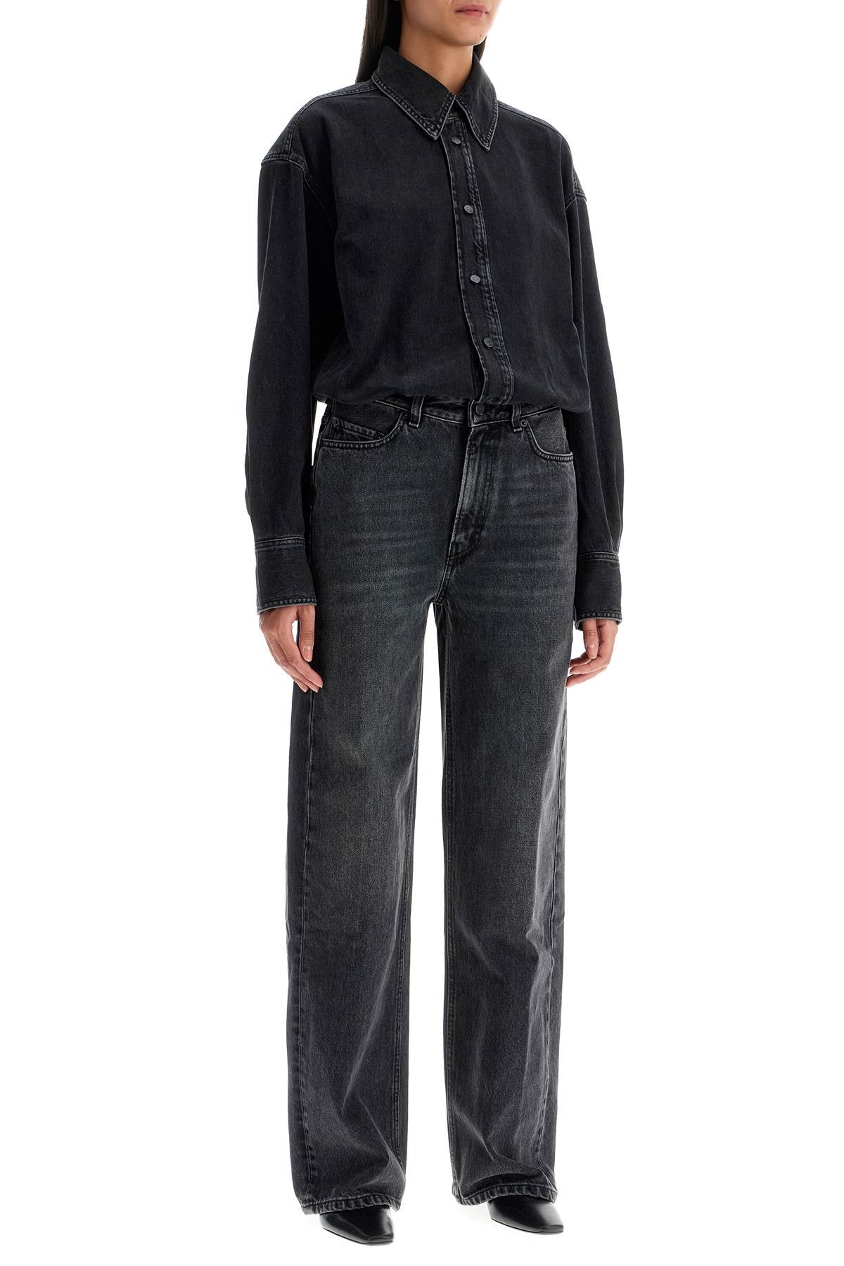 Haikure Tilda Denim Jumpsuit   Black