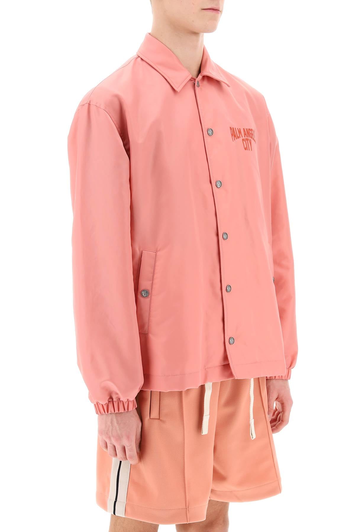 Palm Angels Pa City Coach Jacket   Pink