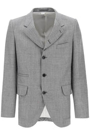 Comme Des Garcons Homme Plus Salt And Pepper Wool Jacket   Grey