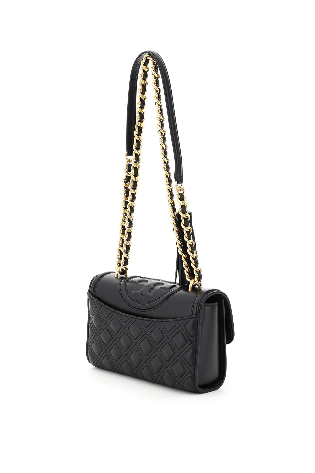 Tory Burch Small Fleming Bag   Black