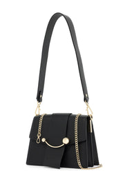 Strathberry Box Crescent Bag   Black