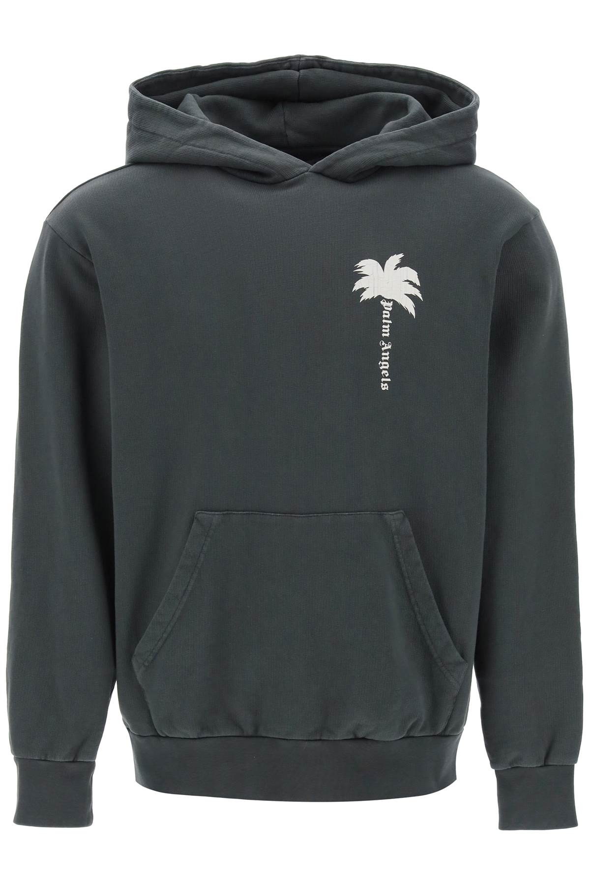 Palm Angels The Palm Hooded Sweatshirt With   Grey