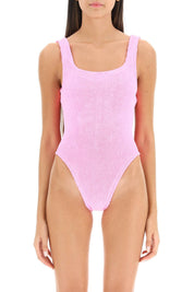 Hunza G. Square Neck Swimsuit   Pink