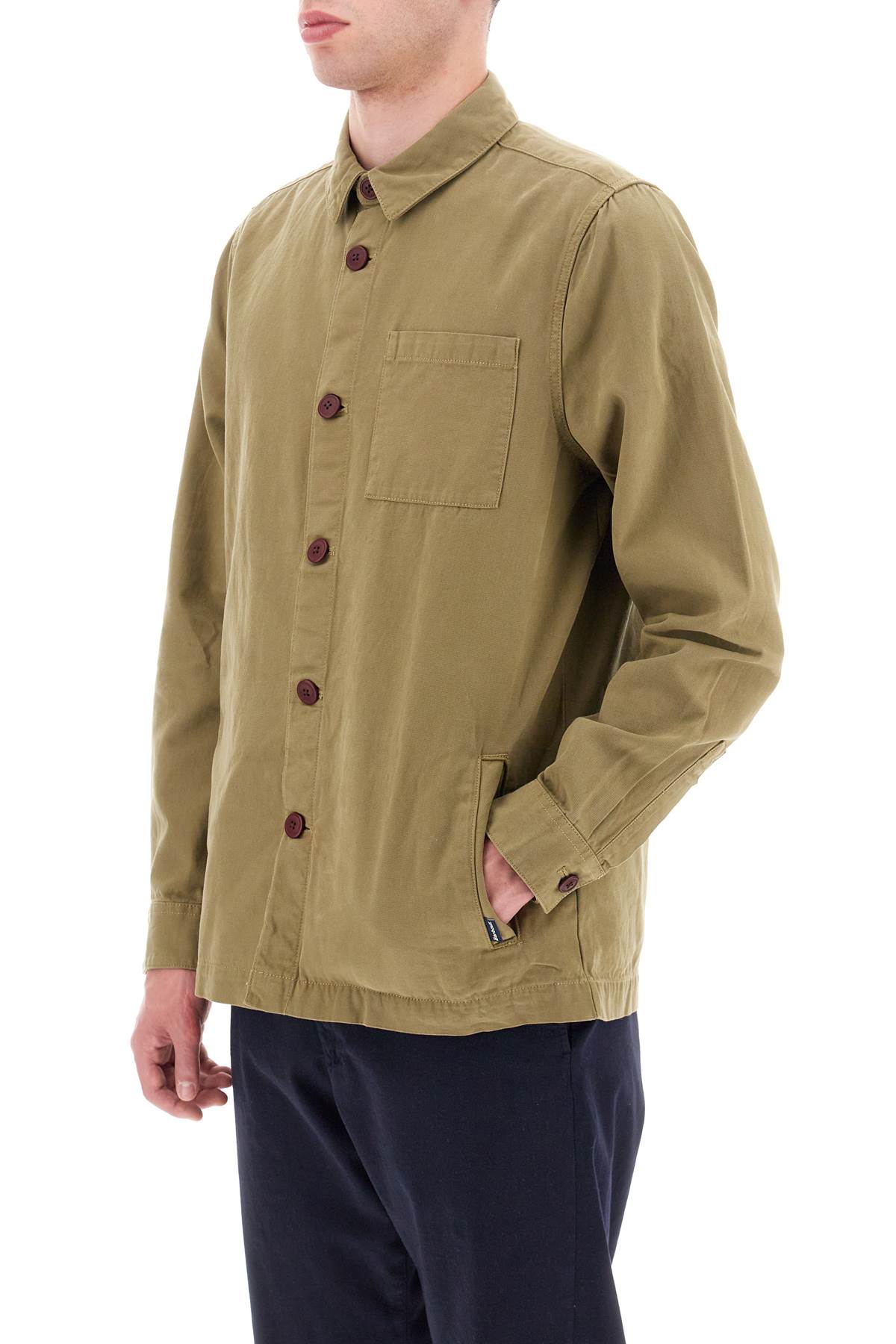 Barbour Washed Overshirt Jacket   Green