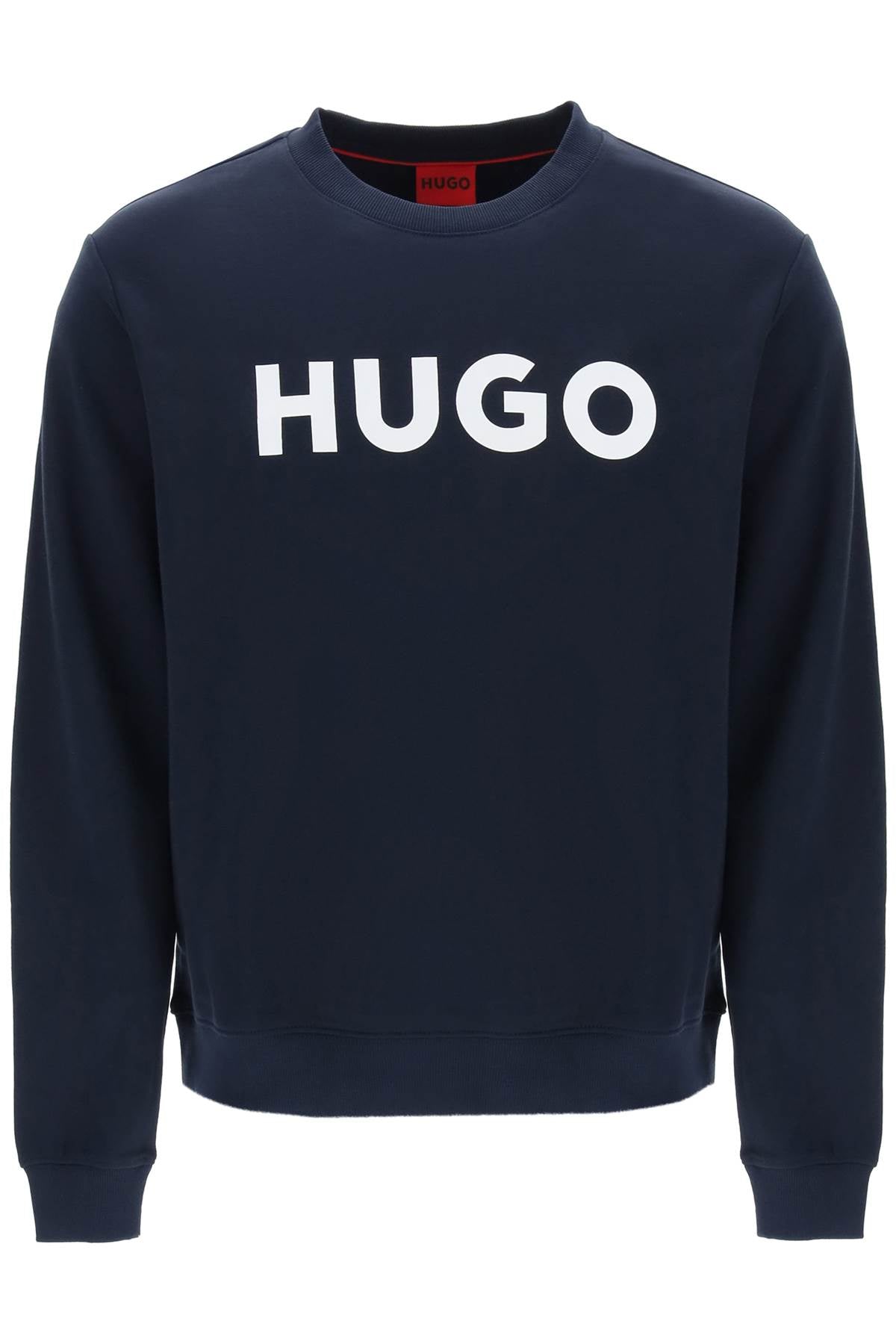 Hugo Dem Logo Sweatshirt   Blue