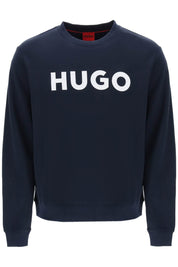 Hugo Dem Logo Sweatshirt   Blue