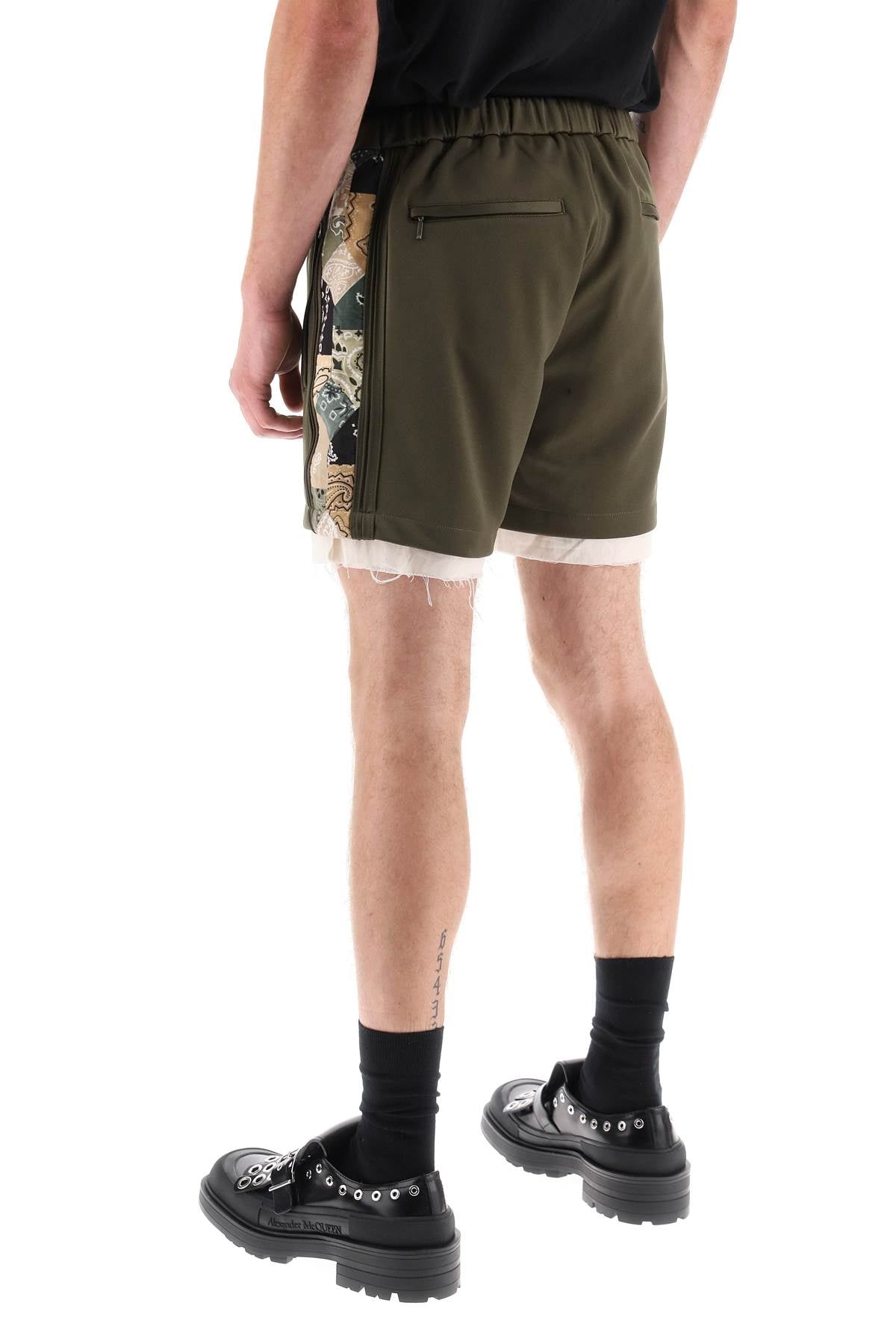 Children Of The Discordance Jersey Shorts With Bandana Bands   Khaki