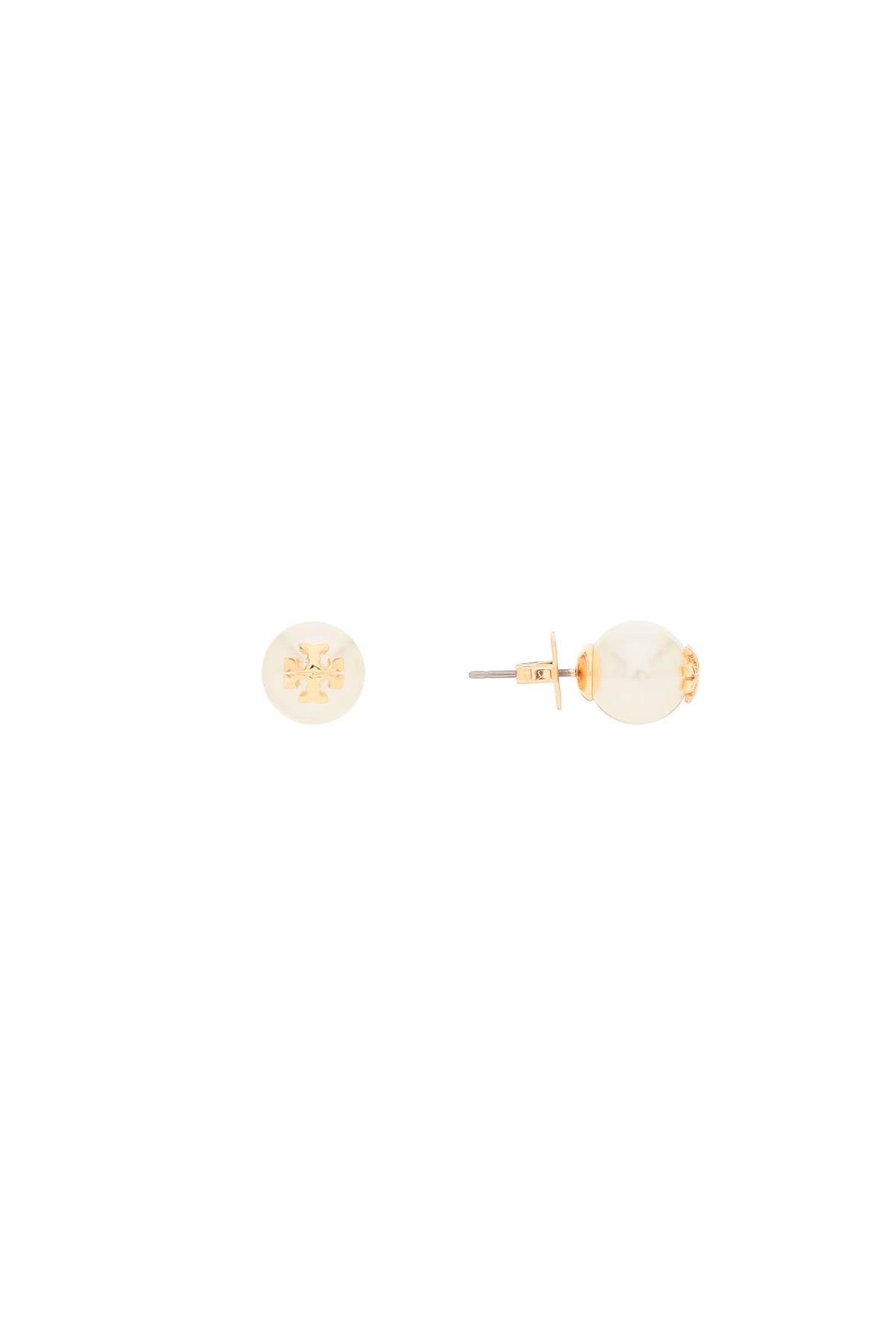 Tory Burch Kira Pearl Earrings With   Gold