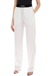 Tom Ford Silk Pajama Pants   White