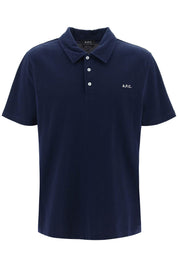 A.P.C. Carter Polo Shirt With Logo Embroidery   Blue