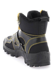 Ganni Performance Hiking Ankle Boots   Black