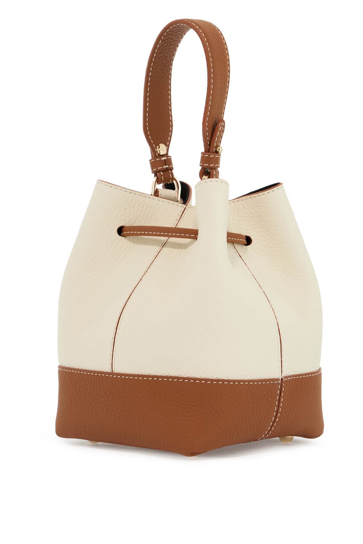 Strathberry Lana Osette Bucket Bag   White